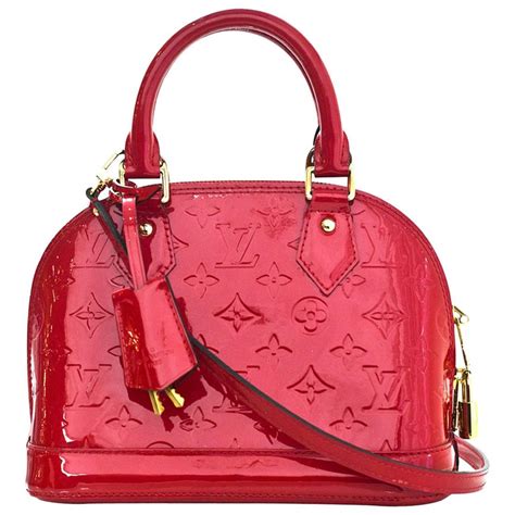 louis vuitton red bag leather|louis vuitton vernis bag.